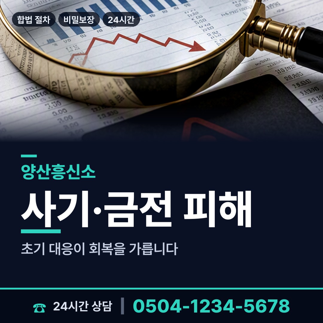 양산 중앙동 당일조사 상담 안내